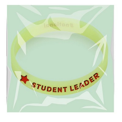 Individually Packaged Debossed-Filled Silicone Wristband