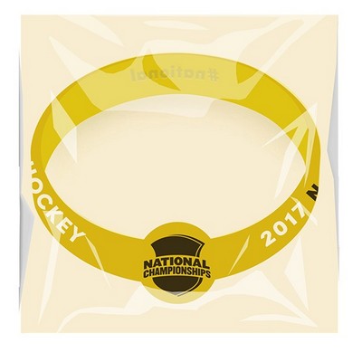 Individually Packaged Figured Silicone Wristband