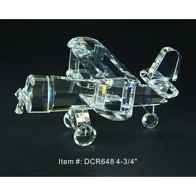 Bi-Plane Crystal Award Trophy