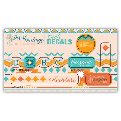3"x5 1/2" Keyboard Tech Decal Sheet
