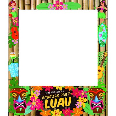 Hawaiian Luau Party Photo Frame Prop, 35 X 30 inches