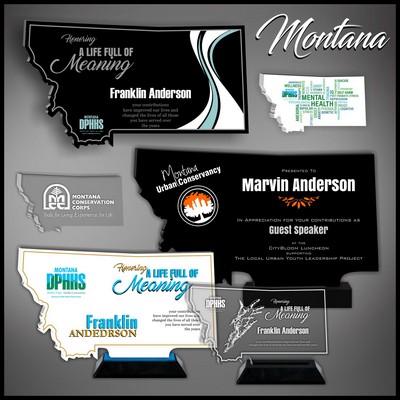 7" Montana Black Budget Acrylic Award