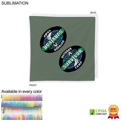 "Survivor" Themed Sublimated Bandannas, 22"x22"
