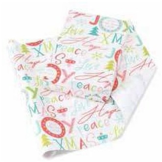 Holiday Wording Reversible Wrapping Paper (28"x20")