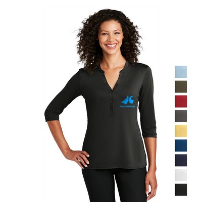 Port Authority Women's UV Choice Pique Henley