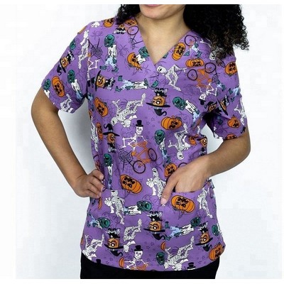 Custom Cotton Print Scrubs