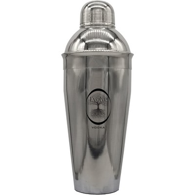 Three-Piece Stainless Steel Shaker - 24 oz.