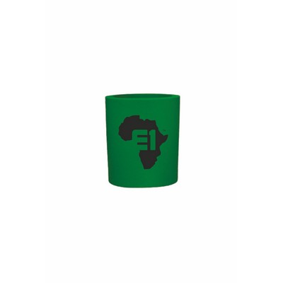 Emerald Green Foam Round Can Cooler