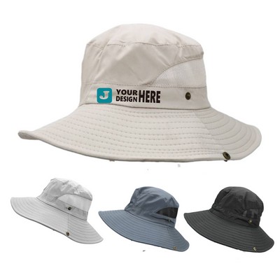 Outdoor Wide Brim Fishing Bucket Boonie Hat
