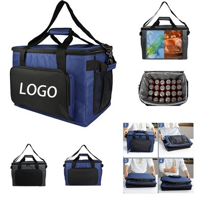 Large 36L Thermal Insulated Cooler Bag for Picnic, Camping, and Beach Activities