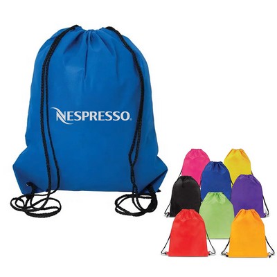 Sports 210D Nylon Drawstring Tote Bag