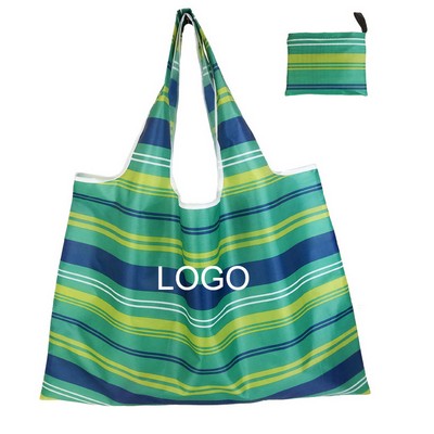 Extra Large Foldable Colorful Reusable Oxford Cloth Grocery Shopping Tote Bag 26" x 22"