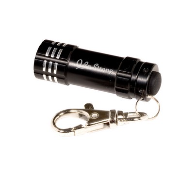 Micro 3 LED Flashlight With Keychain