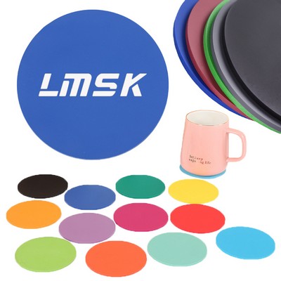 Round Soft Rubber Coasters