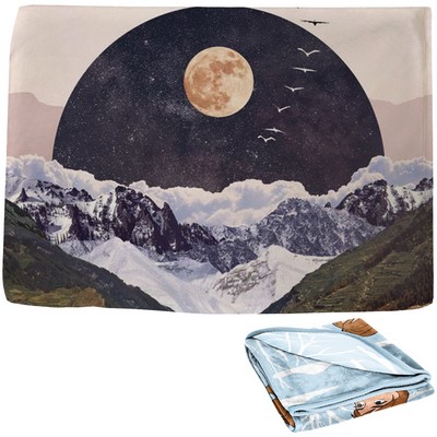 60" x 80" Plush Silk Touch Sublimation Blanket 300 GSM