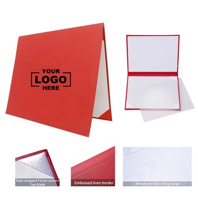 Personalized Graduation Red Velvet Certificate Holder, Custom University Diploma Cover for Awards