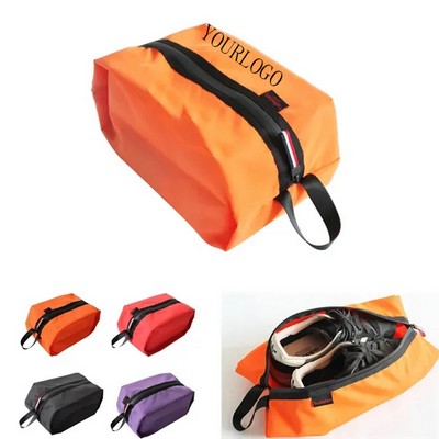Portable Waterproof Travel Shoe Bags With Zipper Closure