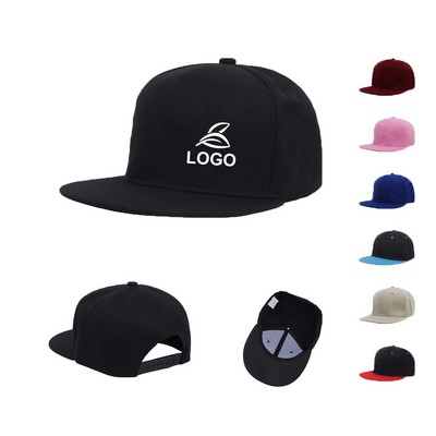 Men's Firm Duck Flat Brim Cap