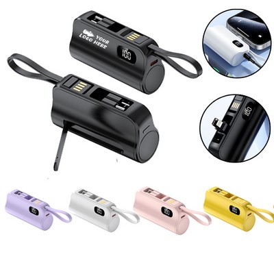 5000mAh Small Power Bank w/ LED Display&Stand