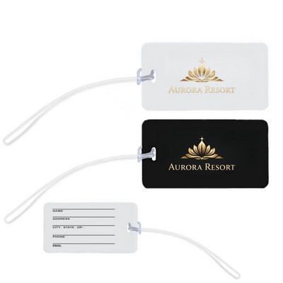 Vinyl Rectangle Luggage Tag