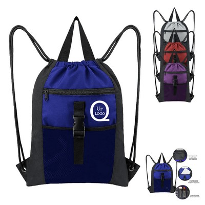 15X18.5 Inch Oxford Fabric Drawstring Backpack