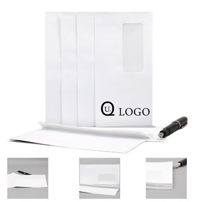 White Windowed Envelope