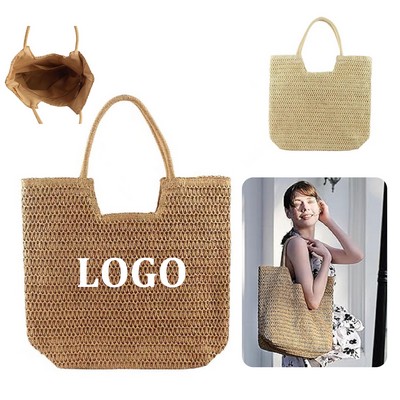 Straw Beach Bag