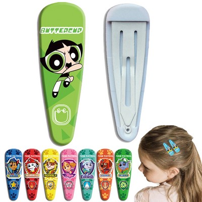 Custom Full Color Plastic Snap Hair Clips