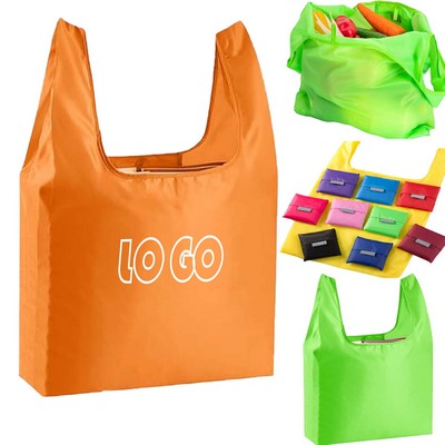 Foldable Shopping Tote Bag With Small Pocket