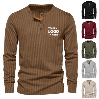 Mens Corduroy Long Sleeve Shirts