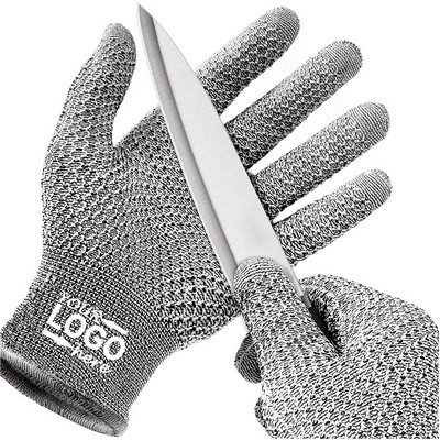 Level 5 Cut Proof HPPE Chainmail Kitchen Safety Gloves
