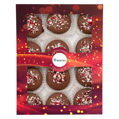 Luxury Chocolate Oreo® Gift Sets - 12 Piece - Milk Chocolate Peppermint