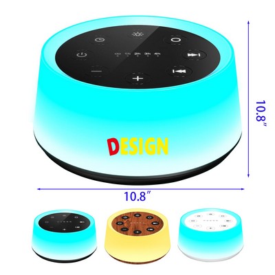 Sound Machine with12 Colors Night Light