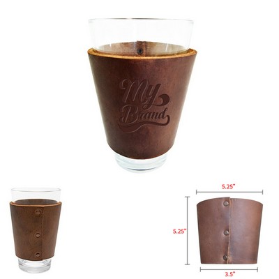 Genuine Leather Cup Cover