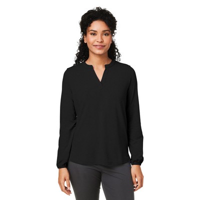 Devon and Jones® Women's Raleigh Half-Placket Knit Top