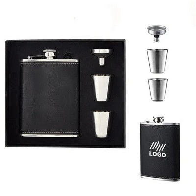 Stainless Steel Flask Gift Set