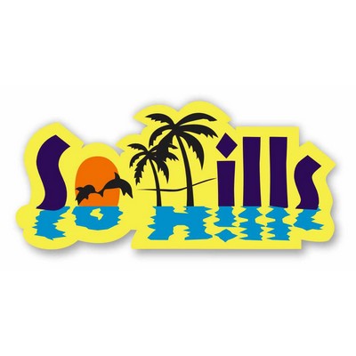 Magnet-30Mil-6"X3.5" Custom Shape-Indoor-Outdoor. Full Color