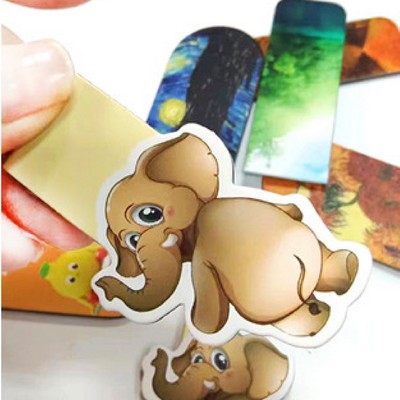 Elephant Shaped Magnetic Bookmark Book Marker Clip for Kids Custom Shaped Bookmark