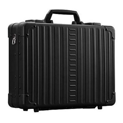 Aleon 15" Business Attache Aluminum Hardside Business Briefcase, Onyx Black