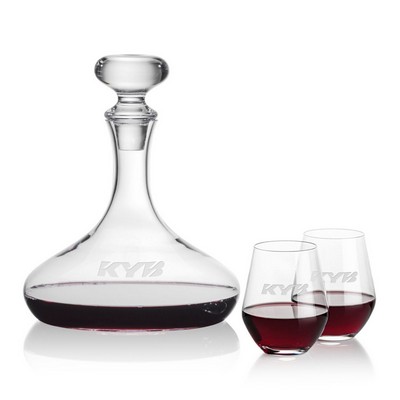 Stratford Decanter & Reina Stemless Wine