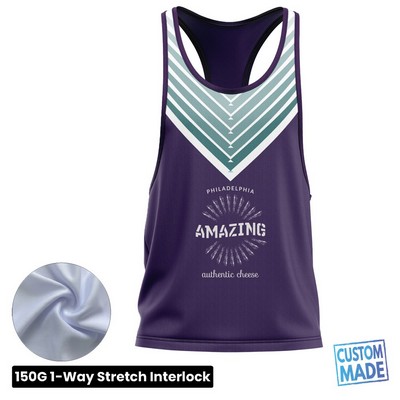Unisex & Kids' Sublimation Racerback Tank Top - 150G Interlock