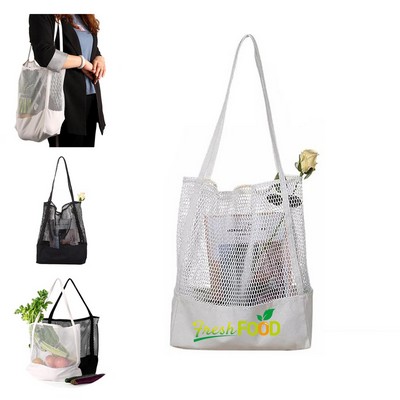 Sheer Mesh Tote Bag