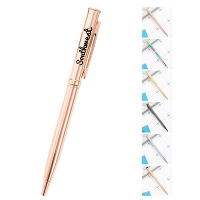 Slim Twisted Activated Metal Pen