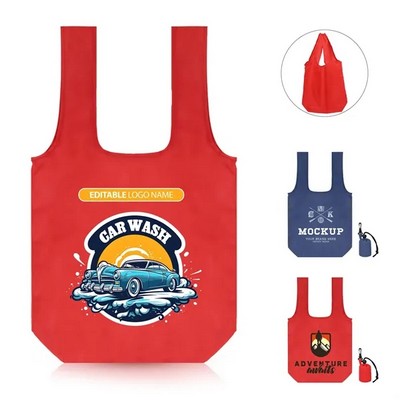 RPET T-Shirt Style Foldable Tote Bag