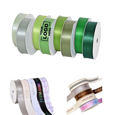 7/8" Wide Single-Face Satin Ribbon – Smooth & Elegant.