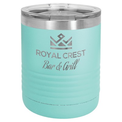 Polar Camel 10 oz. Teal Ringneck Tumbler w/Clear Lid
