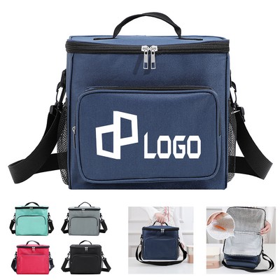 Oxford Insulated Cooler Bag W/ Side Mesh Pockets