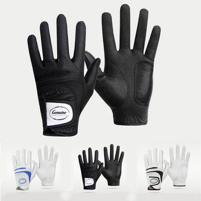 Luxury Leather Golf Performance Gloves