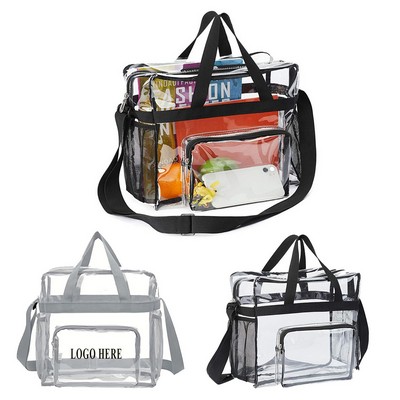 Clear See-Through Transparent Tote Bag