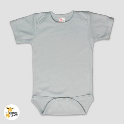 Baby Short Sleeve Bodysuit Silver or Natural 100% Polyester- Laughing Giraffe®